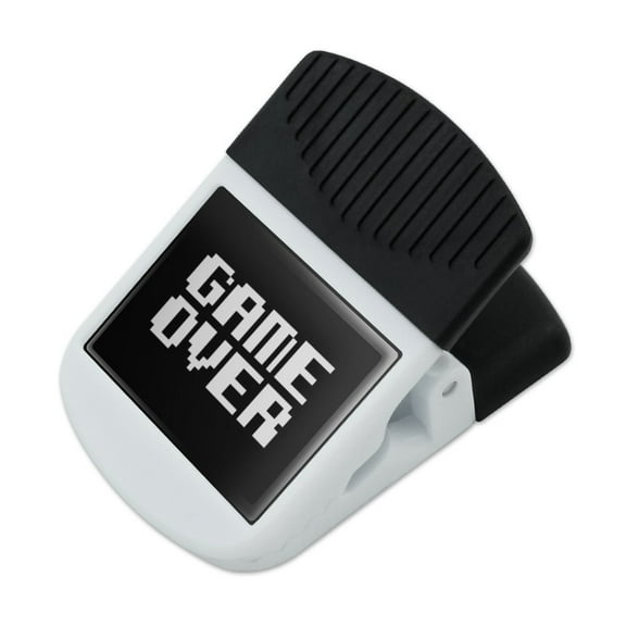 Game Over Gamer Pixel Font Geek Refrigerator Fridge Magnet Magnetic Hanging Hook Note Snack Clip