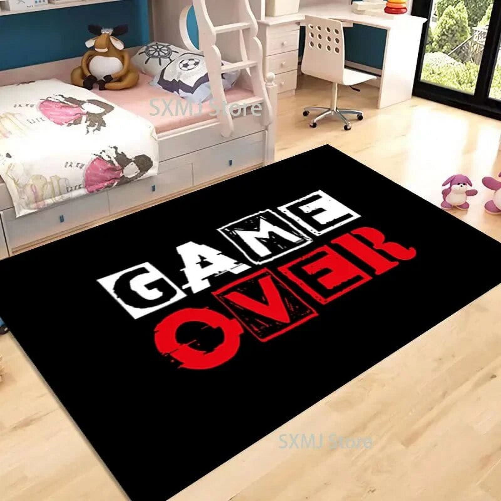 Game Over Gamer Rug Gaming Player Area Carpet Floor Door Corridor