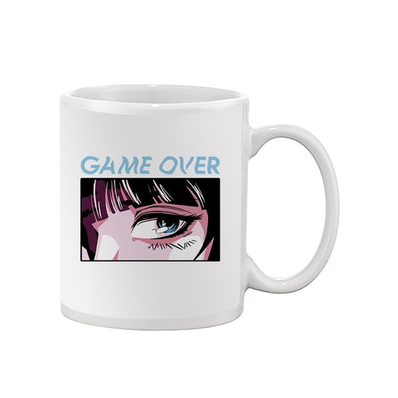 Game Over Manga Style Girl Mug - Smartprints Designs,