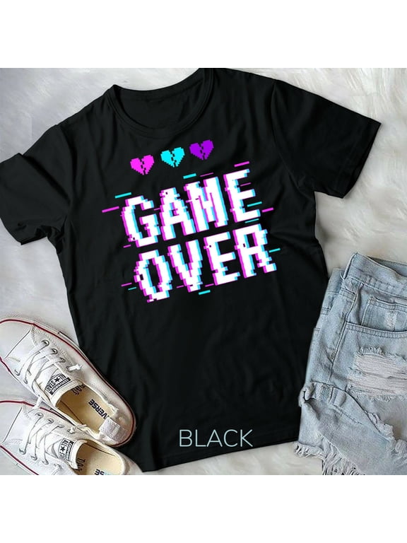 Game Over Pastel Kawaii Aesthetic Harajuku Eboy Egirl Emo - Unisex Form T-Shirt