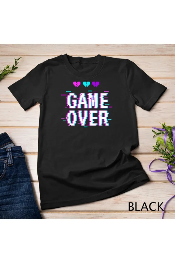 Game Over Pastel Kawaii Aesthetic Harajuku Eboy Egirl Emo Unisex Tshirt