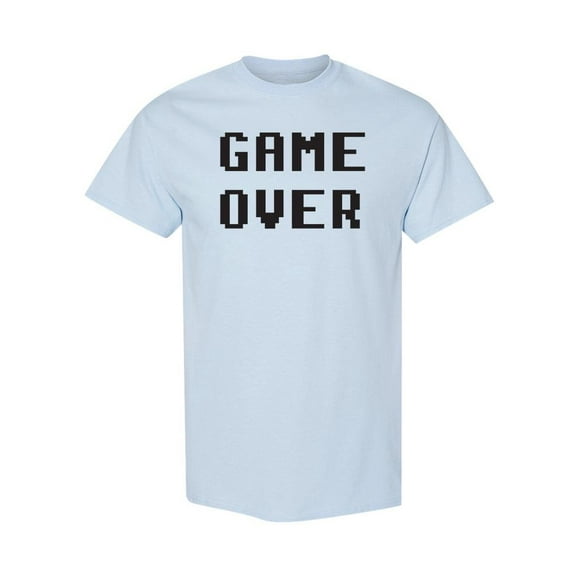 Game Over Quote T-Shirt Men -Image by Shutterstock, Male Large
