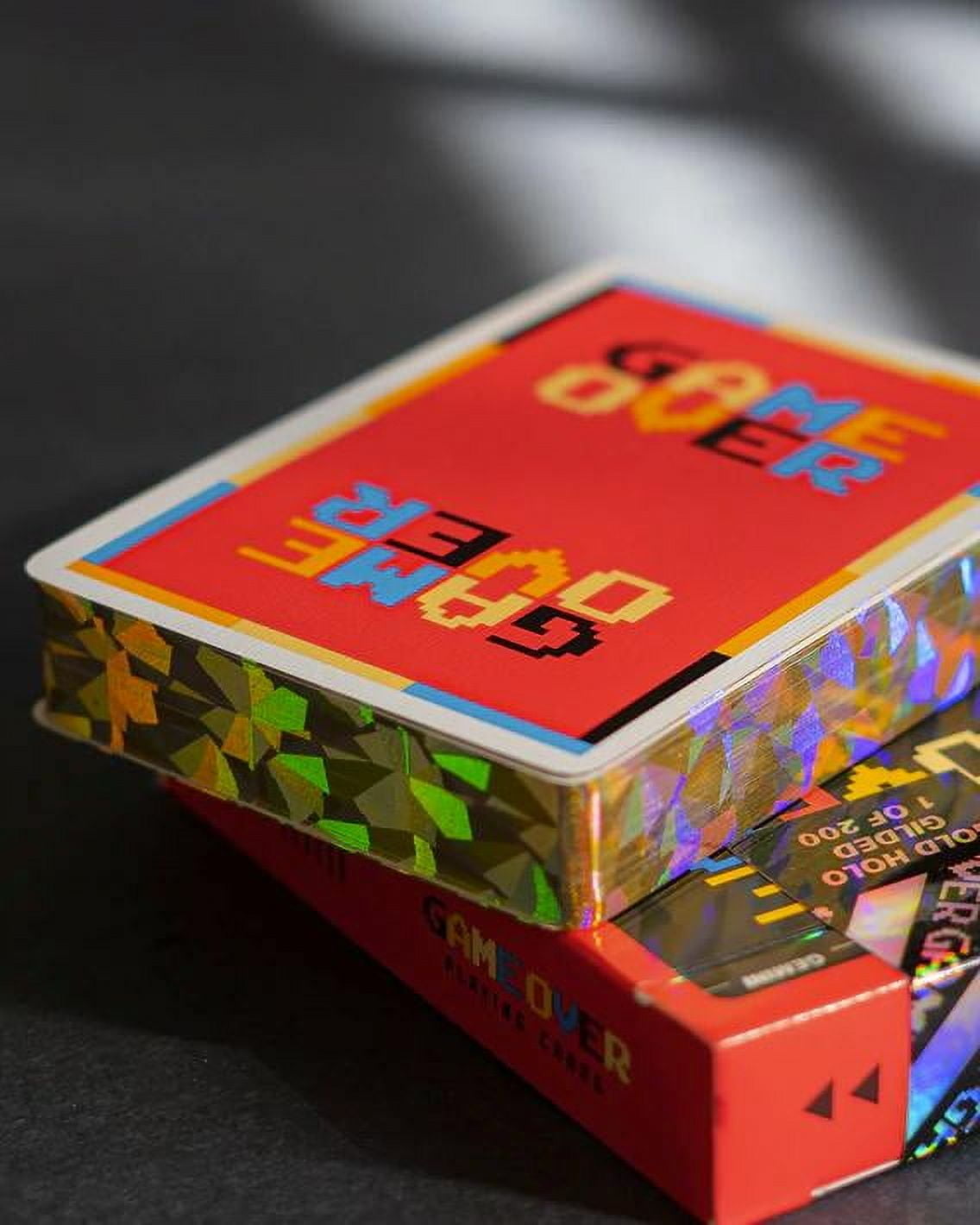 Game Over Red Gold Holo Gilded Playing Cards by Gemini - Walmart.com