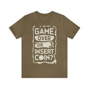 Game Over or insert coin, gaming, console, young, teens, geek, artfulBinary