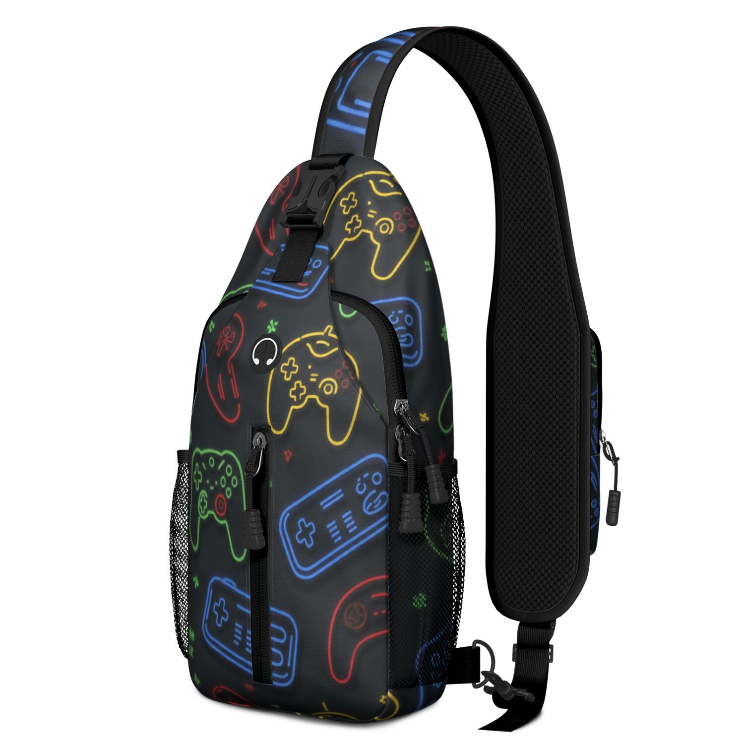 Game Play Sling Bag for Women Men Hiking Sling Backpack Backpack Purse for Traveling Office Anti Theft Sling Shoulder Bag Trendy Sling Backpack