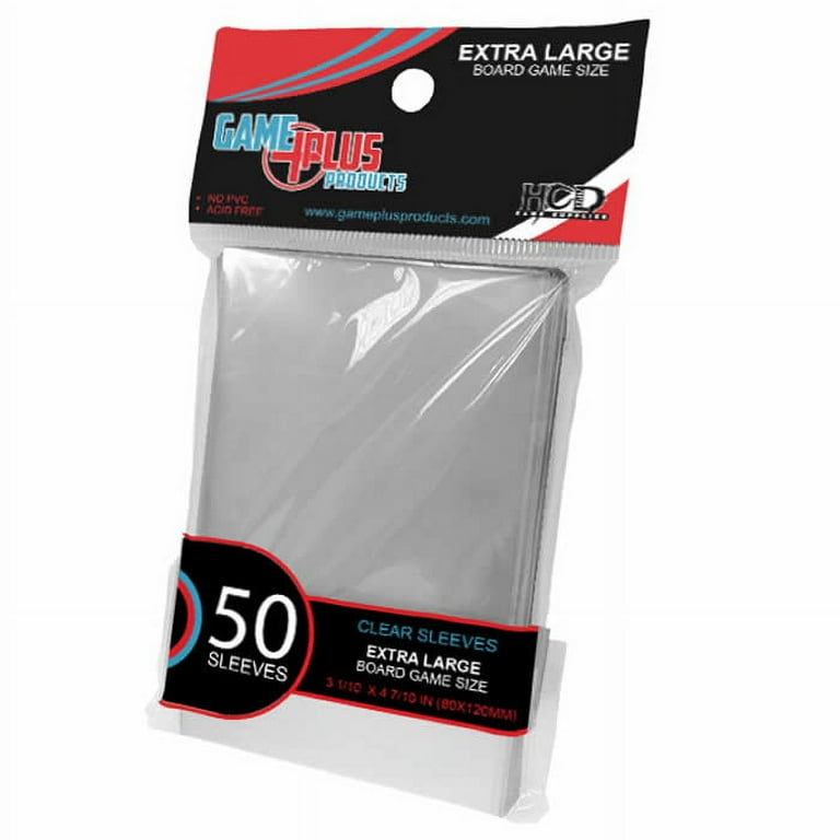 Game Plus Products Card Sleeves: Extra Large Board Game Size (50) -  Walmart.com