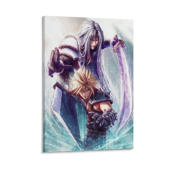 Game Poster Final Anime Fantasy 7 Rebirth Game Posters (3) Print Photo Art Painting Canvas Poster Home Decorative Bedroom Modern Decor Posters Gifts 16x24inch(40x60cm)