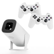 Game Projector with Controllers, Console Projector with Retro Games, Over 36,000 Built-in Games, Crystal Clear HD Display up to 100 Inches, for Kids