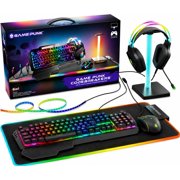 GAMEPUNK 6-Piece Codebreakers Gaming PC Accessories Bundle with Keyboard, Mouse, Headset, and More