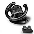 thumbnail image 1 of Game Racing Steering Wheel for /Pc Steering Wheel Vibration Joysticks Remote Controller Imulated Driving Controller,1 x Game Steering Wheel 1 x Pedal 1 x Driver CD 1 x User Manual,Black, 1 of 8