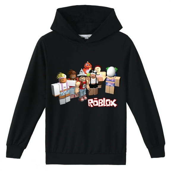 Game Roblox Long Sleeve Hoodies Loose Fit Sweatshirts Hooded Casual Pullover Tops for Teen