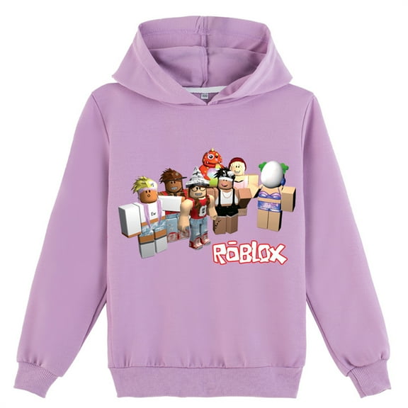 Game Roblox Long Sleeve Hoodies Loose Fit Sweatshirts Hooded Casual Pullover Tops for Teen