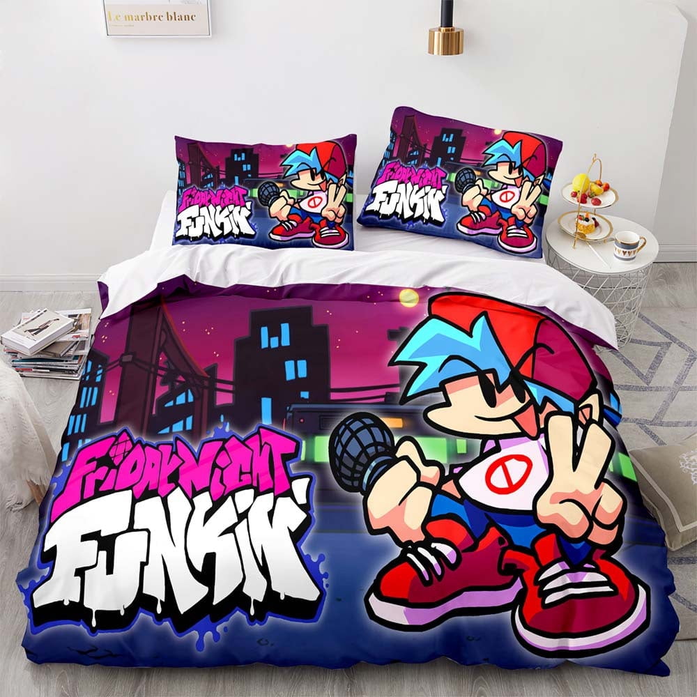 Game Role Friday Night Funkin Bedding Kits Comforter Cover Bed Sets 3D