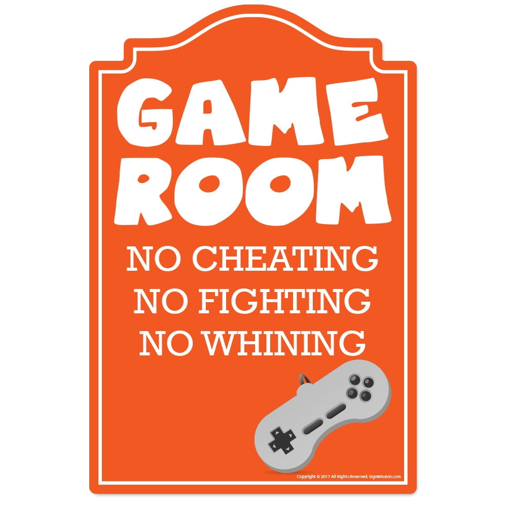 Game Room Novelty Sign | Indoor/Outdoor | Funny Home Décor for Garages ...