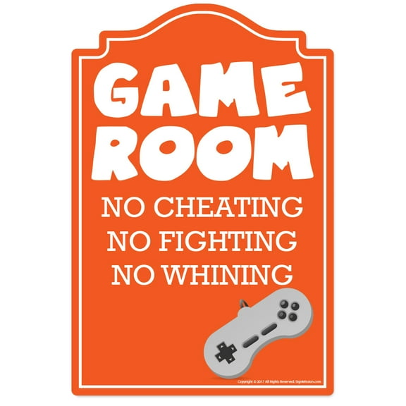 Game Room Novelty Sign | Indoor/Outdoor | Funny Home Décor for Garages, Living Rooms, Bedroom, Offices | SignMission personalized gift Wall Plaque Decoration