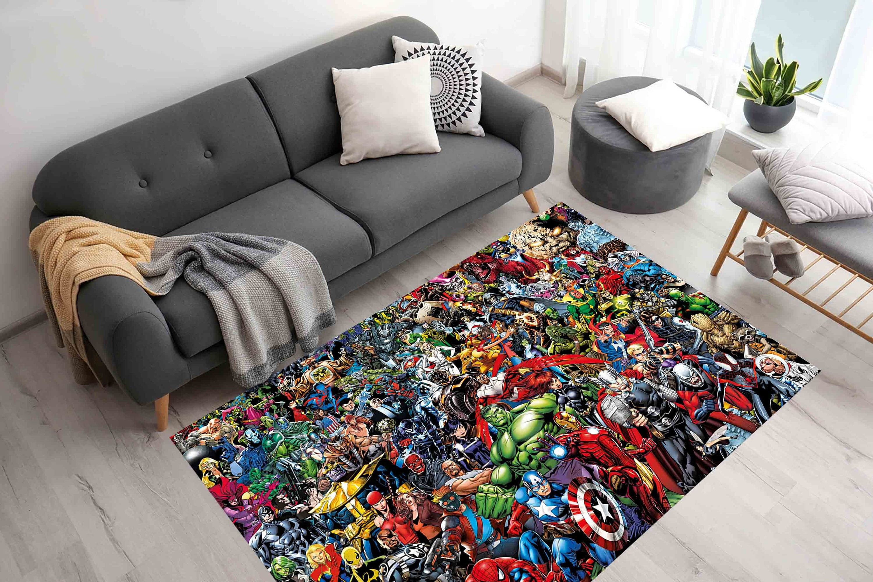 Game Room Rugs, Nursery Rugs, Stair Rug, Super Heros Rug, Home Decor ...
