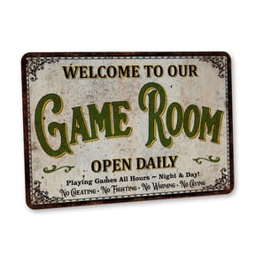 Game Room Signs for Home Wall Decor