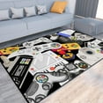 thumbnail image 1 of Game Rug Teen Boys Carpet with Game Controller Decoration, 3D Gaming Rugs for Boys Bedroom Living Room Playroom, Non-Slip Gamer Carpet Children Gaming Area Rugs (Multi-color, 70" x 55"), 1 of 8