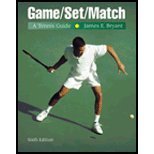 Pre-Owned Game Set Match: A Tennis Guide (Paperback) 0534571468 9780534571467
