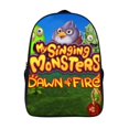 thumbnail image 1 of Game My Singing Monsters Dawn of Fire Backpack Student School Bag Satchel Bookbag 2 Compartment Daypack Large Capacity Rucksack Unisex Shoulders Travel Laptop Bag, 1 of 6