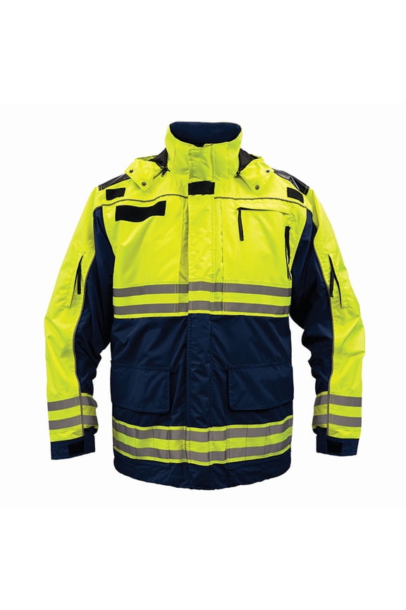 All-weather, 3-in-1 High Visibility Jacket, Midnight Navy, Size: Large