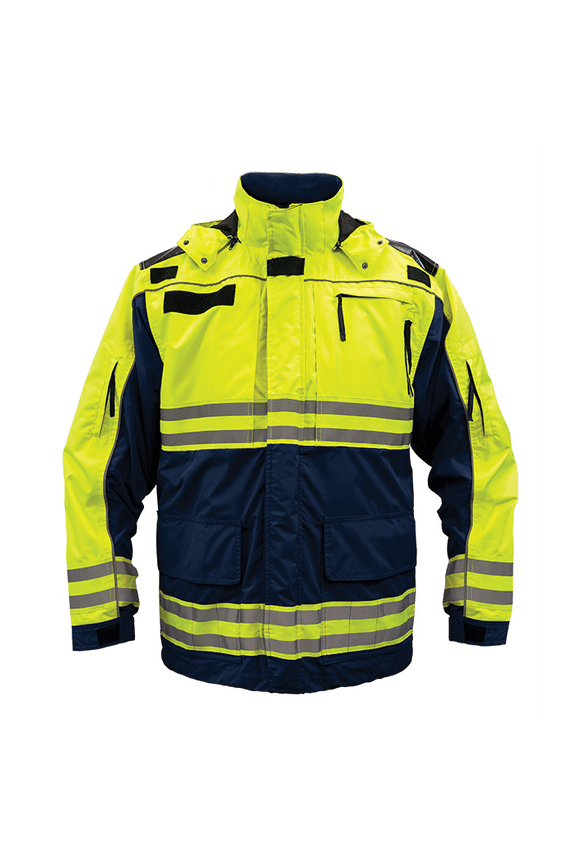 All-weather, 3-in-1 High Visibility Jacket, Midnight Navy, Size: Medium