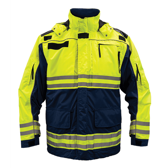 Game Sportswear All-weather, 3-in-1 High Visibility Jacket, Midnight Navy, Size: X-Large