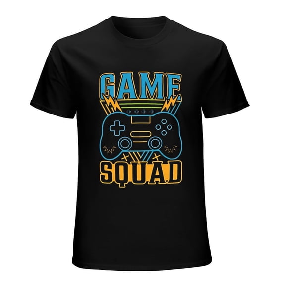 Game Squad T-Shirt Men's Gaming Team Tee Casual Gamer Gift