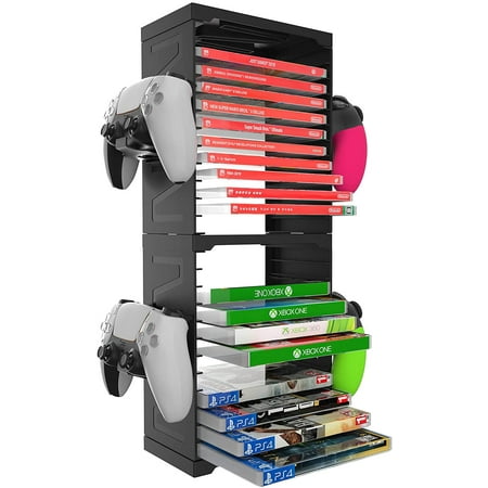 Game Storage Tower, Game Organizer for PS5 Xbox Nintendo Switch Games