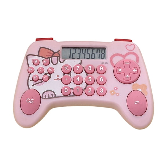 Game-Style Calculator Custom-Shaped Student Exam Handheld Calculator Digital Portable Arithmetic Calculator,Back to School Supplies