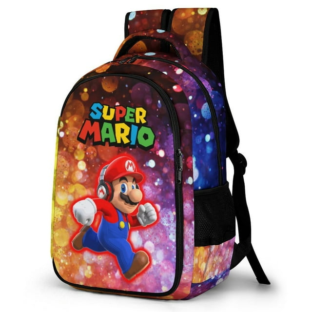Game Super Mario Unisex, Leisure Backpack for Adults , Size 16.5x 12.6 ...