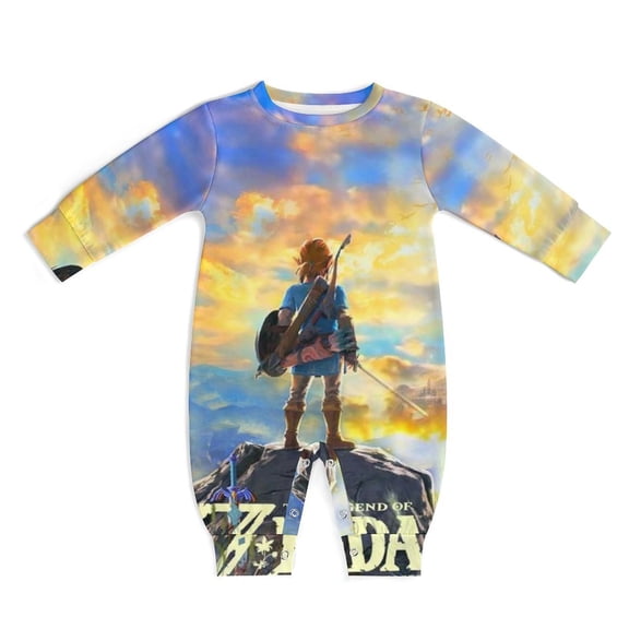 Game The Legend of Zelda Breath of The Wild Baby Rompers One-Piece Long Sleeve Jumpsuit Bodysuits Newborn Infant Toddler Outfit Kid Clothes Sets