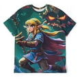 thumbnail image 1 of Game The Legend of Zelda Unisex Short Sleeve T Shirt Daily Novelty 3D Printed T-Shirts Soft Comfortable Tee Shirt Top For Men And Women, 1 of 7