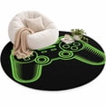 Game Theme Area Rug 5', Green Game Controller Soft Mat Non-Slip ...