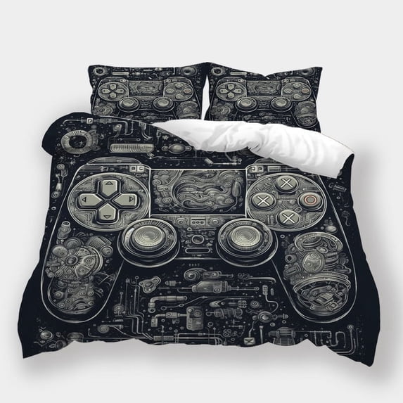 Game Theme Bedding Set Duvet Cover Set Teen Adult Creative Vintage Home Dormitory Bedspreads,Full (80"x90")