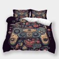 thumbnail image 1 of Game Theme Bedding Set Duvet Cover Set Teen Adult Creative Vintage Home Dormitory Bedspreads,Queen (90"x90"), 1 of 5