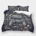 thumbnail image 1 of Game Theme Duvet Cover Set Game Handle Printed Bedspreads Boys Girls Cool Bedroom Decor,Full (80"x90"), 1 of 5