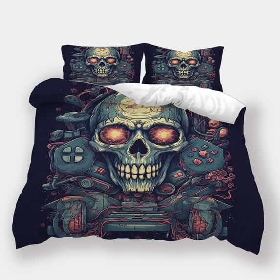 Game Theme Duvet Cover Set Game Handle Printed Bedspreads Boys Girls Cool Bedroom Decor,King (90"x104")