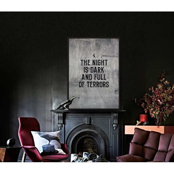 Game Of Thrones Poster, The Night Is Dark And Full Of Terrors - Light, Got Wall Decor, Game Of Thrones Gift, Game Of Thrones Art Wall Art, Modern Wall Decor, 16x24 UNFRAMED