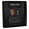 thumbnail image 1 of Game of Thrones x Chronicle Books: Game of Thrones Twin Pins: Lannister and Greyjoy Sigils : Two Enamel Pins (Game of Thrones Accessories, Enamel Pins, Products from Game of Thrones) (General merchandise), 1 of 1