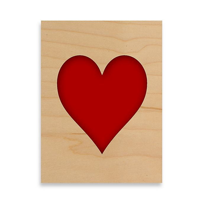 Game Tile Heart Symbol Wall Art Piece