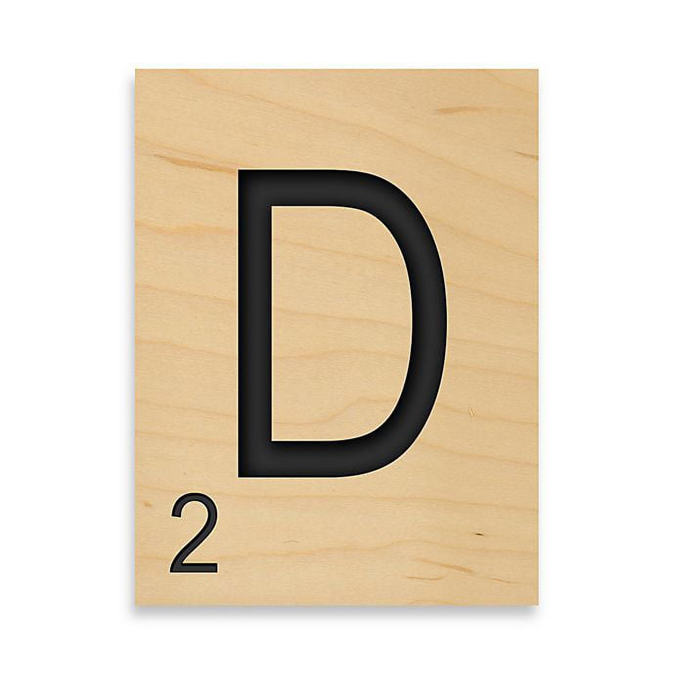 Game Tile Letter "D" Wall Art Piece