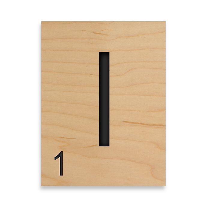 Game Tile Letter "I" Wall Art