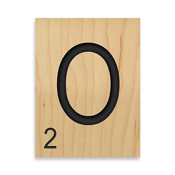 Game Tile Letter "O" Wall Art