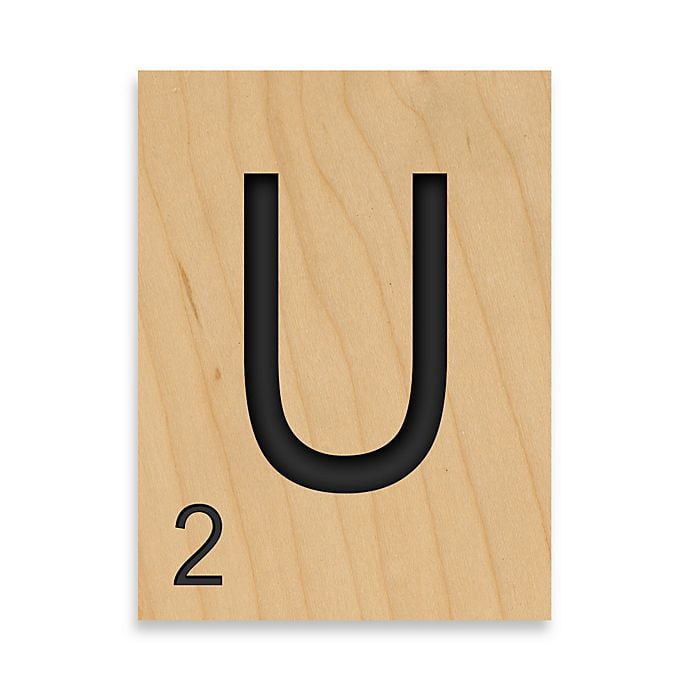 Game Tile Letter "U" Wall Art