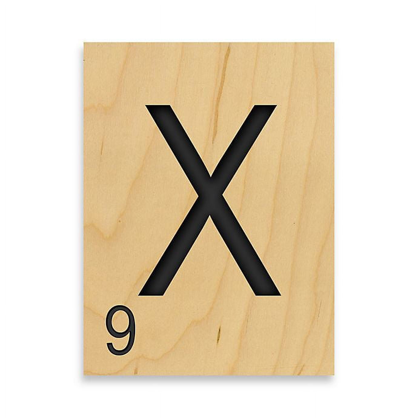 Game Tile Letter "X" Wall Art