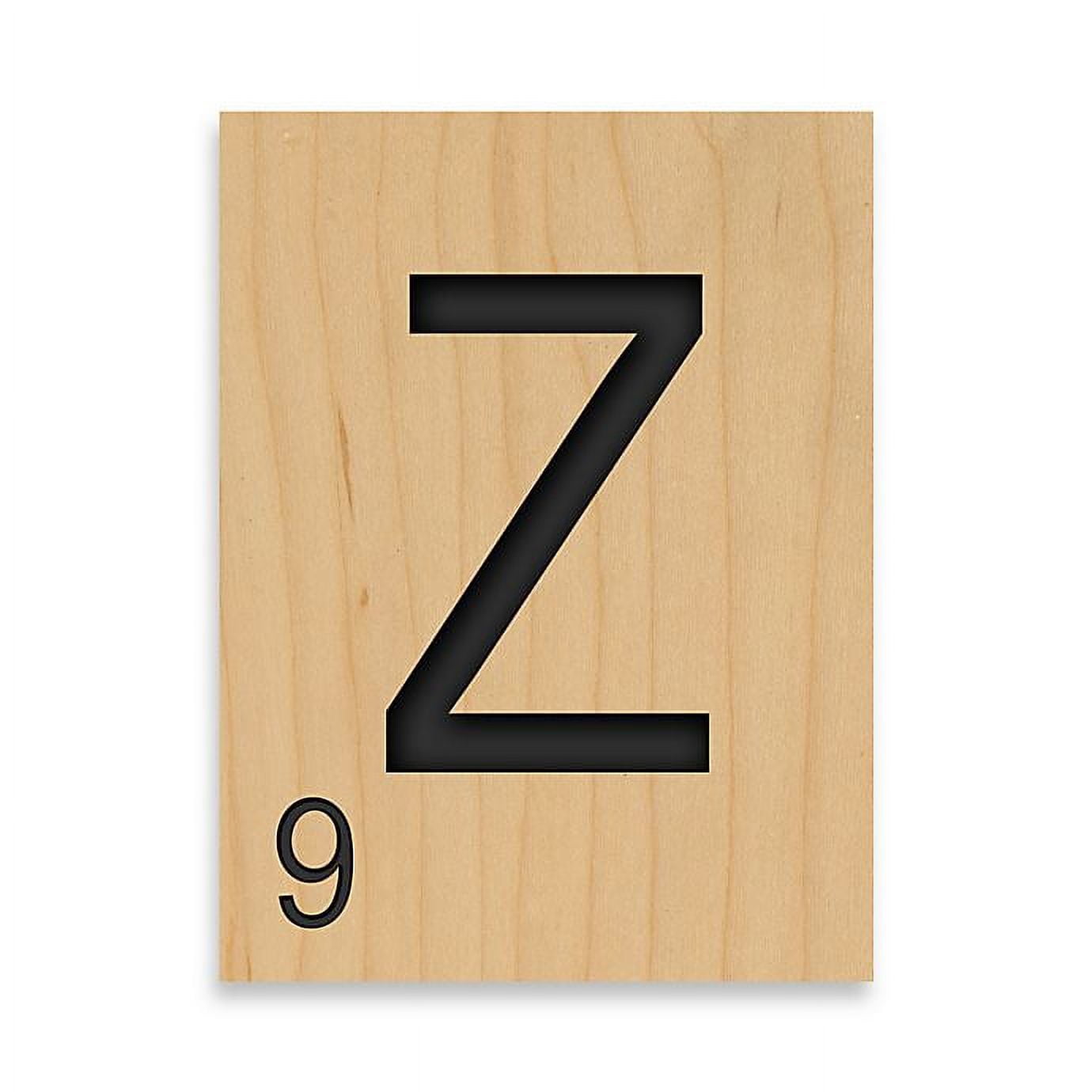 Game Tile Letter "Z" Wall Art