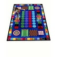 thumbnail image 1 of Kids World Carpets Game Time Nylon Machine-tufted Area Rug (8' x 12') - EXACT SIZE - EXACT SIZE, 1 of 2
