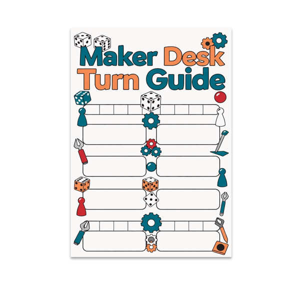 Game Turn Tracking Chart - Board Game Enthusiast - 13x19 Poster Print