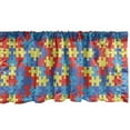 thumbnail image 1 of Ambesonne Game Valance Pack of 2, Game Style Form Colorful, 54"X18", Multicolor, 1 of 4